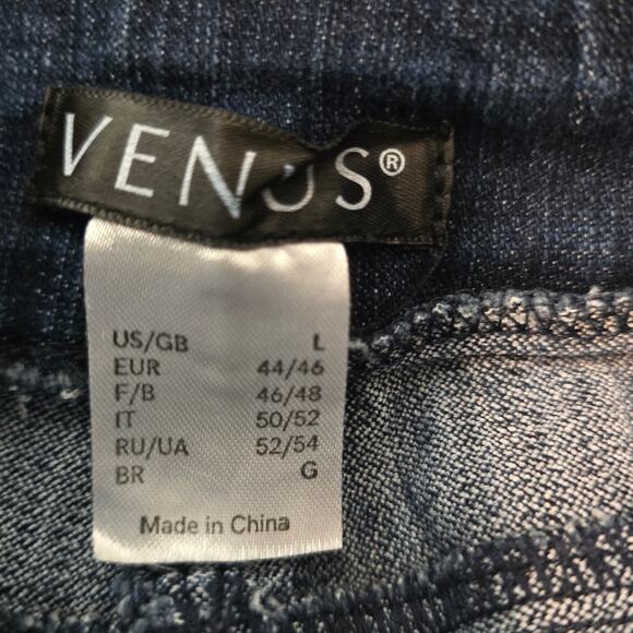 Venus Faux Pocket Pull On Classic Comfortable Women's Jeans L - Picture 3 of 4